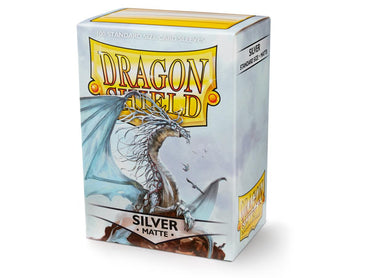 Dragon Shield Matte - Silver (100 ct. in box)