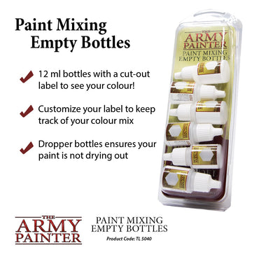 Tool - Paint Mixing Empty Bottles
