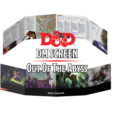 D&D Out of the Abyss - Dungeon Master Screen