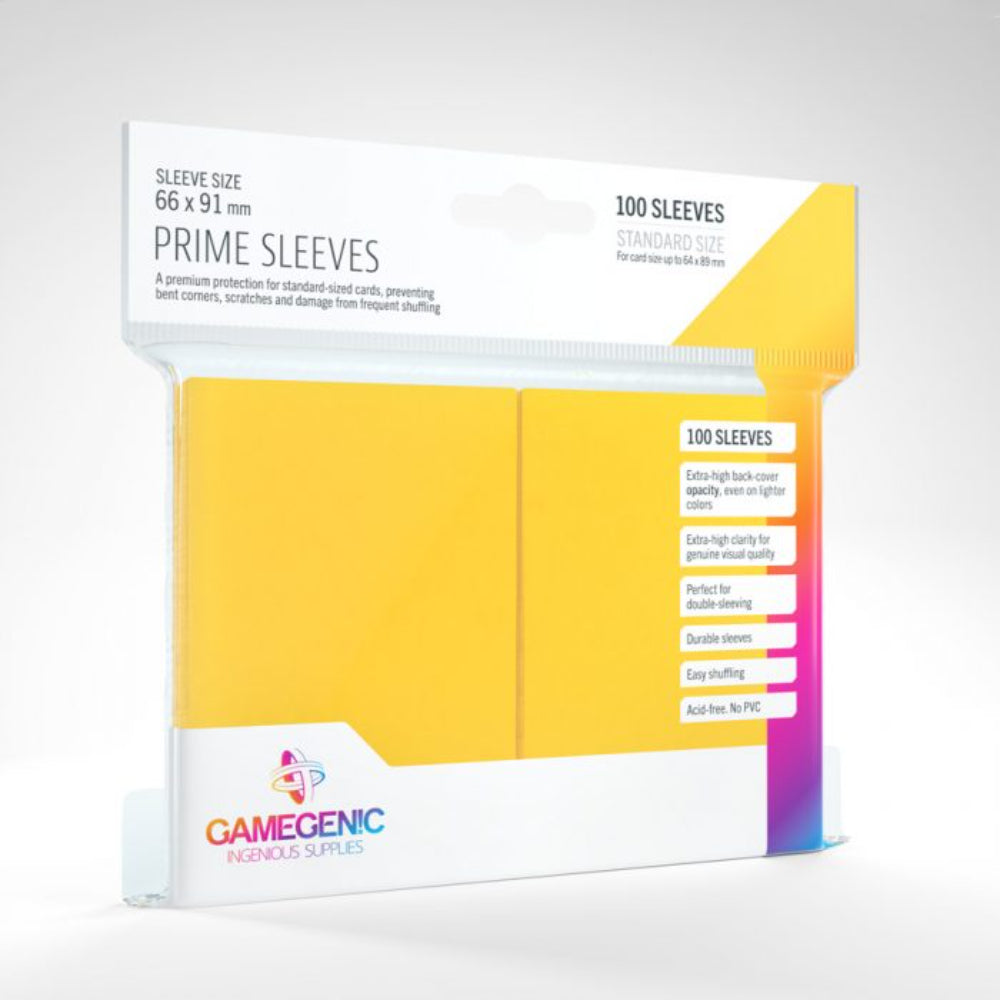 Gamegenic PRIME Sleeves: Yellow (100)