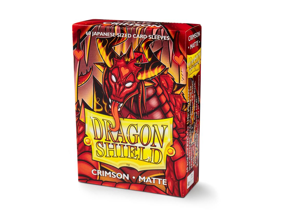 Dragon Shield Matte Japanese Sleeves - Crimson (60 ct. In box)