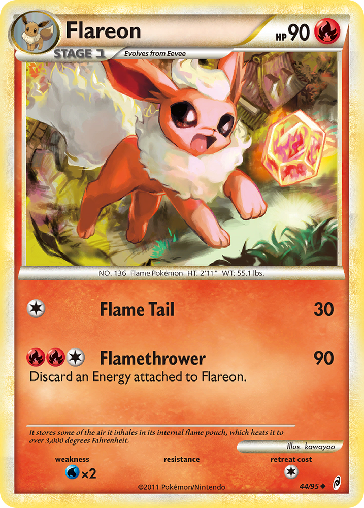 Flareon (44/95) [HeartGold & SoulSilver: Call of Legends]