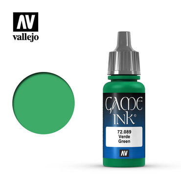 GAME COLOR 72.089 GREEN  INK 17ML